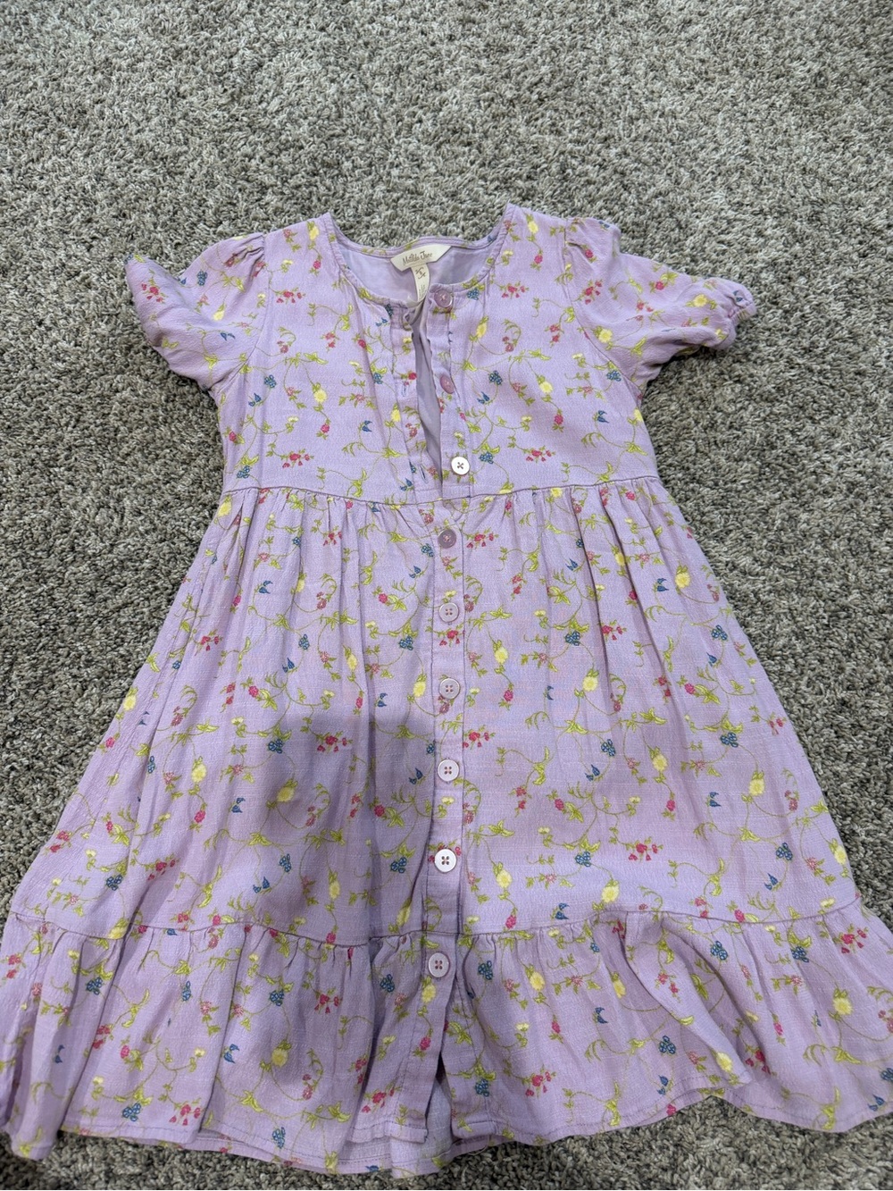 Matilda Jane Lilac Floral Button-Down Dress - Picture 4 of 4